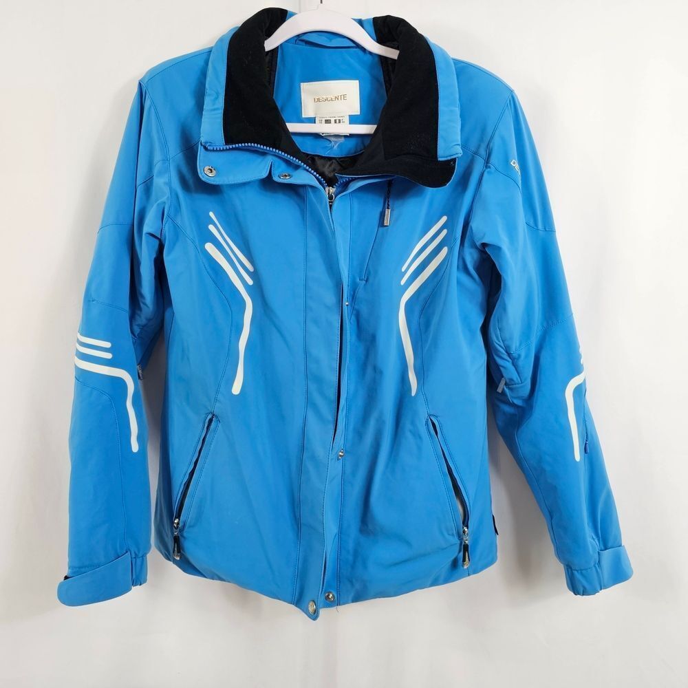 Descente Snowboarding Jacket in Blue - Size 10